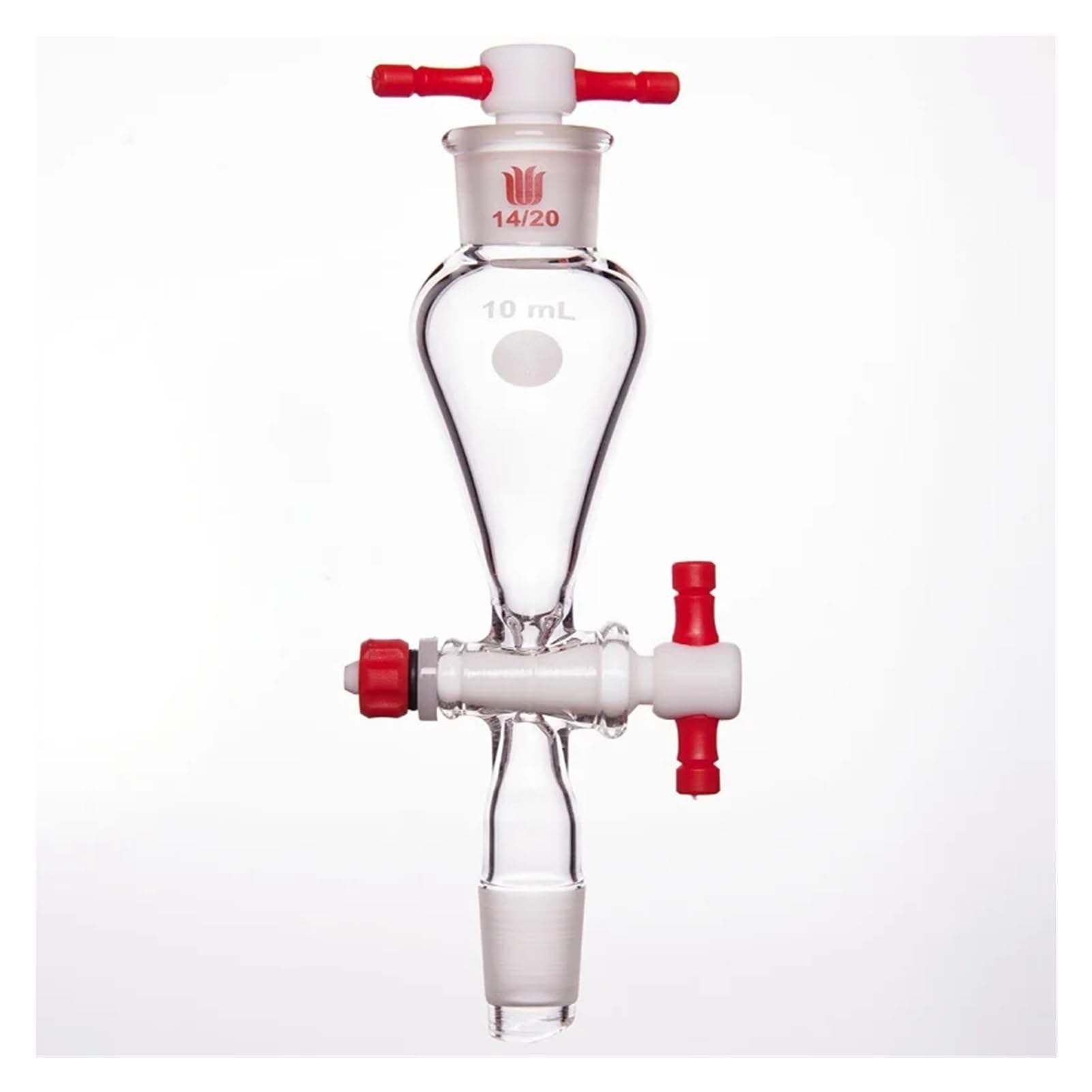 Scheidetrichter mit PTFE-Stopfen und Ventil for den Laborgebrauch(F459050)