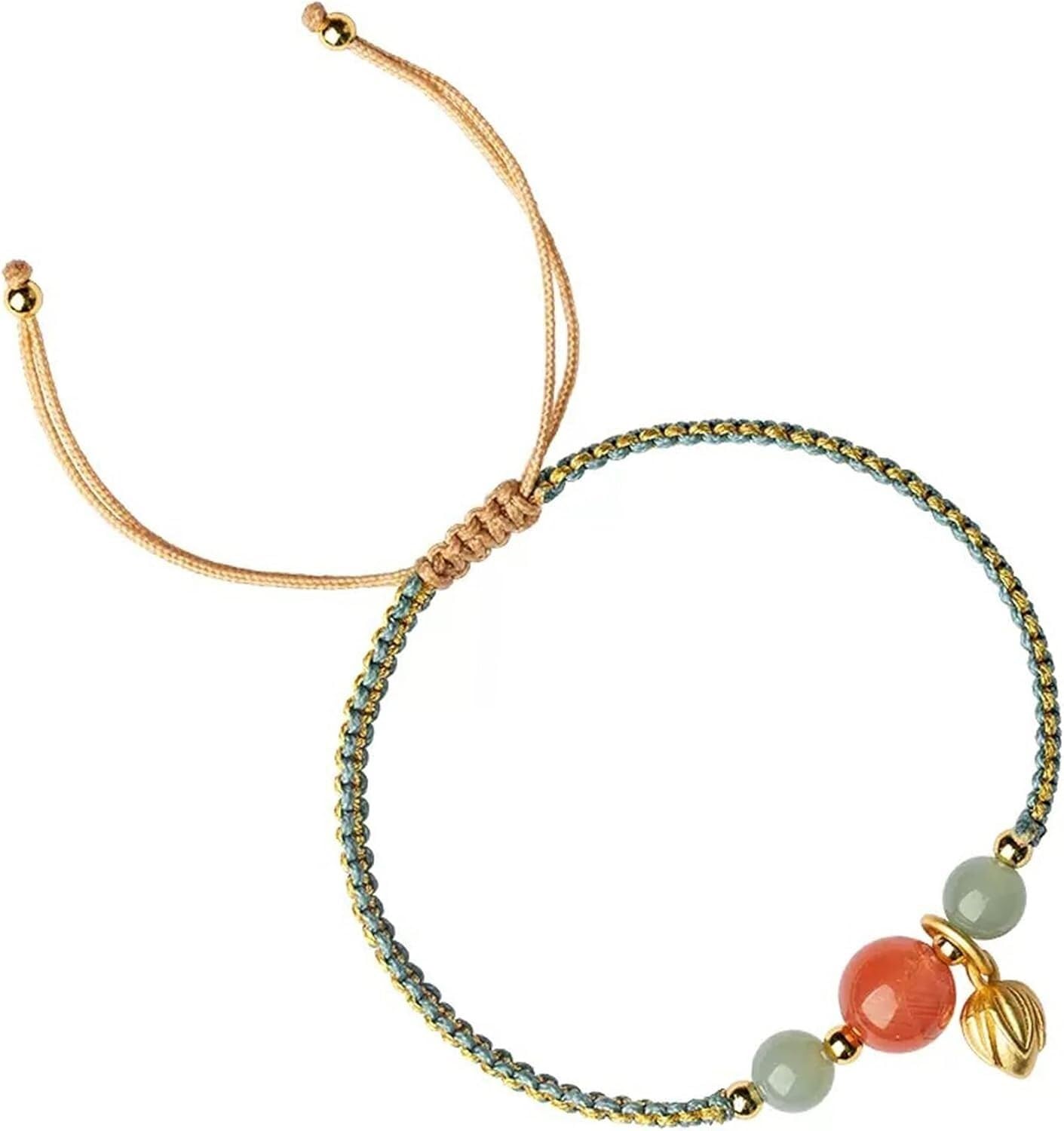 YNIYUJKL Bracelets,Lucky Charm, Feng Shui Bracelet Agate Bead Bracelet Charm Bracelet Handmade Crystal Bracelet Adjustable Braided String Bracelet Wealth Amulet Talisman For Good