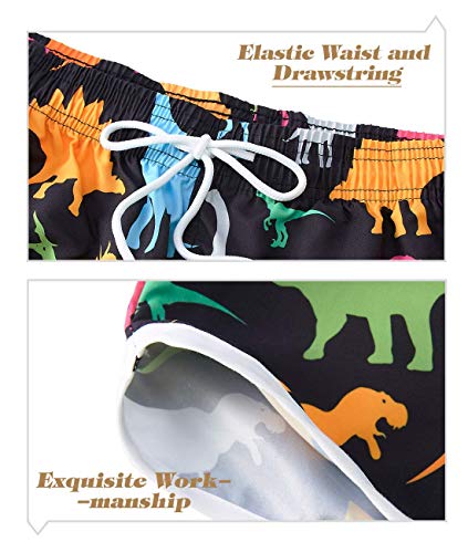 Idgreatim Women's Dinosaur Swim Shorts Fun 3D Printed Hip Hop Swimwear Swimsuit Bottom Beachwear Pants For Waterproof Outdoor Slim Fit Athletic Sport Trousers L #TOP4