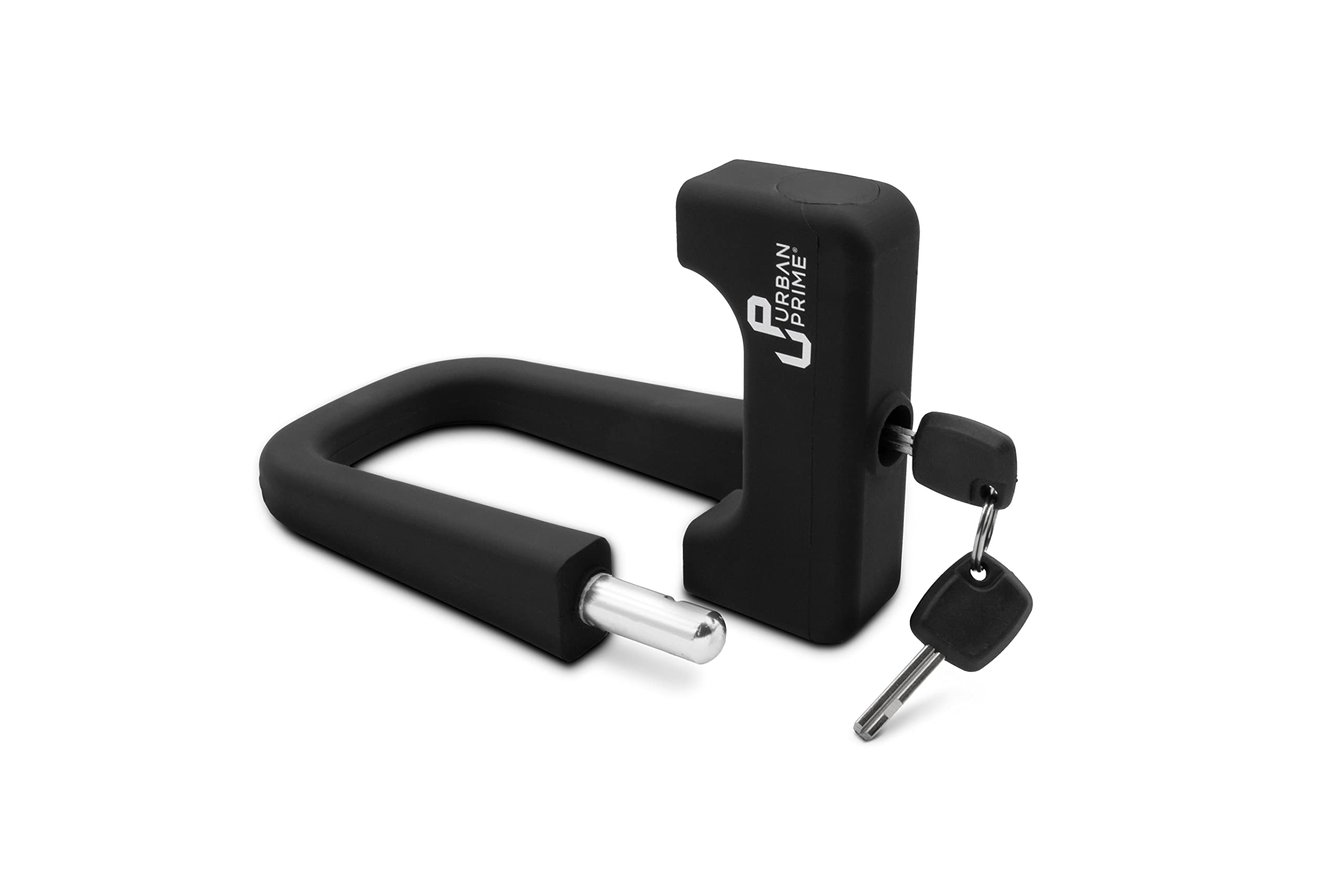 Heavy Duty U Lock - Lucchetto a U per bici, lucchetto con chiave, nero