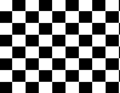 Miniatura 3 de StickerTalk Imán de hoja a cuadros negros, 9 pulgadas por 7 pulgadas