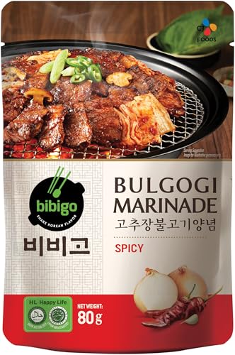 Bibigo Bulgogi Marinade, Spicy - 1 x 80 g