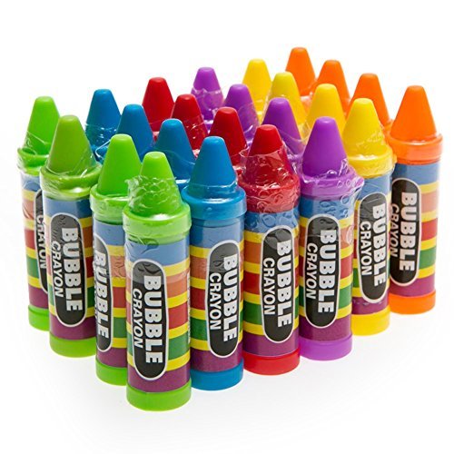Photo 1 of 24 Crayon Bubble Bottles in Assorted Colors - Great for Kids of All Ages