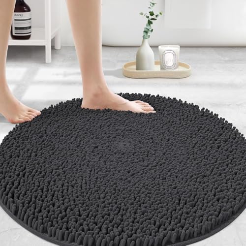 MAYSHINE Round Area Rug Set for Bathroom | Soft Plush...