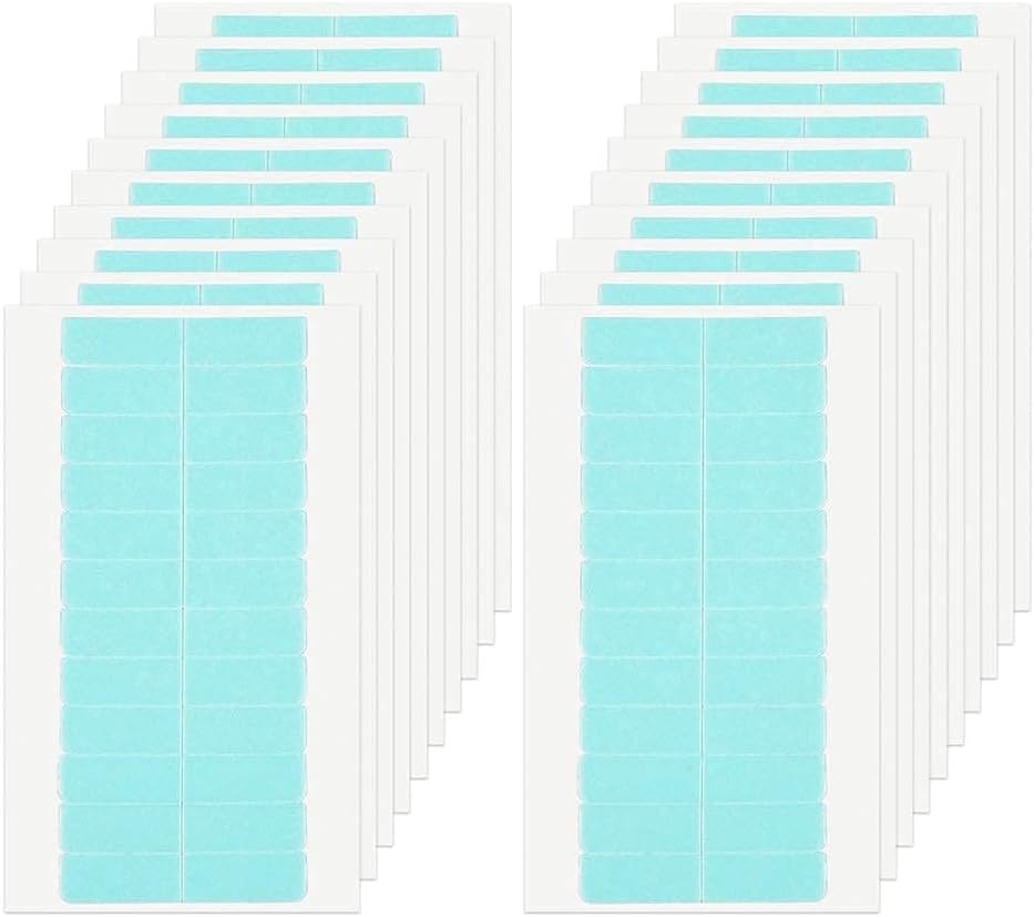 192 Pcs Hair Extension Tapes 20 Sheets Double Sided Adhesive Hair Tapes