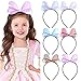 6PCS Kinder Haarreif,Haarreif Schmetterling, Glitzer Stirnbänder für Mädchen Kinder Pailletten Haarbänder mit Schleife,für Party und Tägliche Tragen