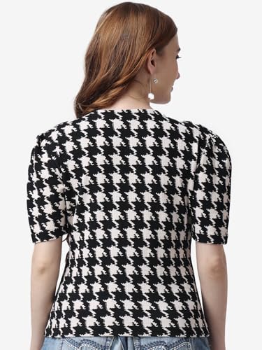 Image of POPWINGS Casual Printed Crop Top for Women ||Western Stylish Women Tops for Summer Wear || Trendy and Solid Women Top