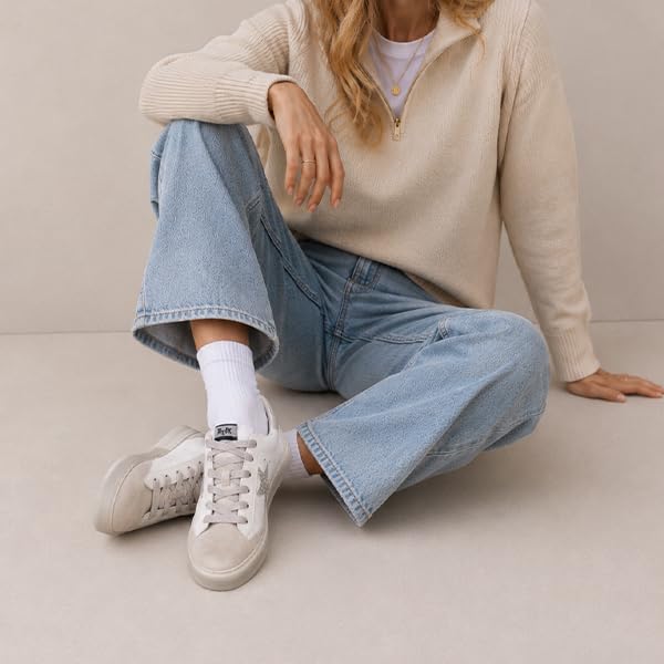 Image of Mi.iM Gaby Women's Star Sneakers - Snake Print Suede Lace-Up Fashion Shoes with Rubber Sole