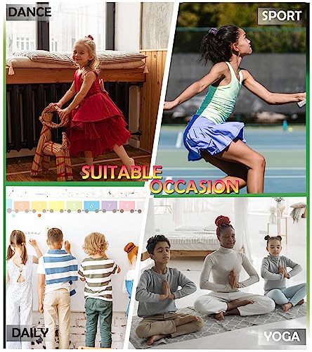 Tagihoo Girls Compression Pants Kids Athletic Leggings Yoga Dance Sport Workout Running For Youth thumb #5