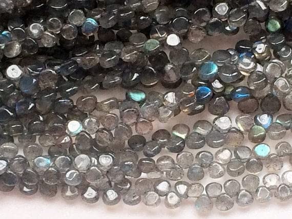 Labradorite bleue en perles de 5.5mm pour création de bijoux uniques