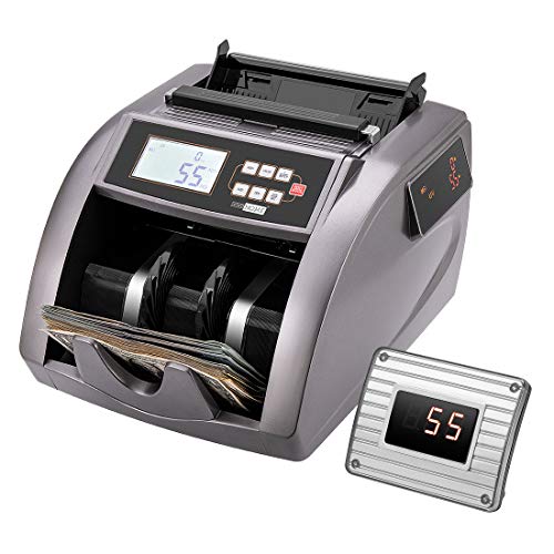 VIVOHOME Money Counter UV/MG/IR Counterfeit Detection Bill Counting Machine with LED Display ADD/Batch