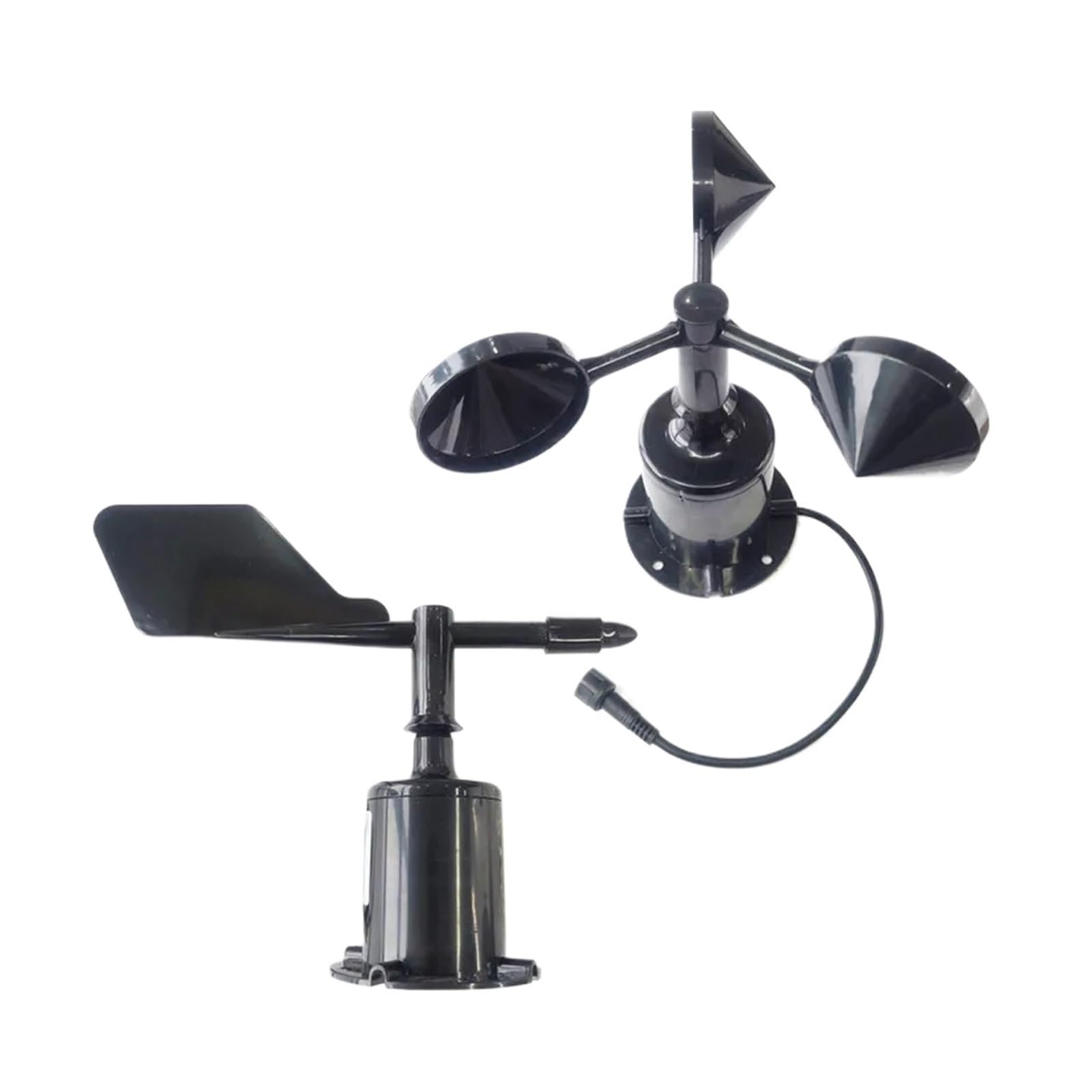 Estación meteorológica de 60 m/s, anemómetro 3 tazas for exteriores, salida Sensor RS485 4-20MA 0-5V, velocidad del viento fibra policarbono(RS485 Kit)