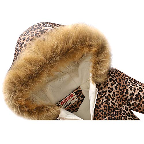 Winter Coats For Girls Hooded Waterproof Floral Printed Kids Toddler Warm Snow Jacket2