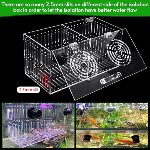 Image of Magnet Acclimation Box for Saltwater Fish Quarantine Aquarium Isolation Box for Aquarium Fish Anemone Reef Coral