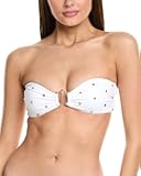 Milly Women's Cabana Diamond Heat Set Bandeau Bikini Top
