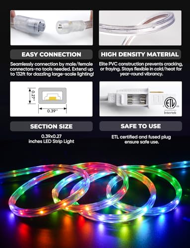 Tira LED RGB+CCT impermeable IP65 10m multicolor miniatura 4