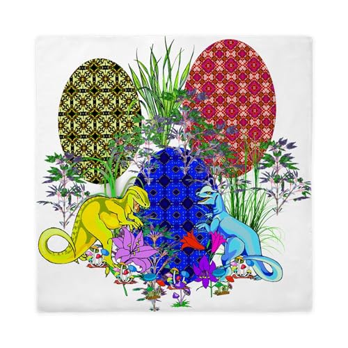 CafePress Dinosaur Easter Eggs Queen Duvet Cover, Printed Comforter Cover, Unique Bedding