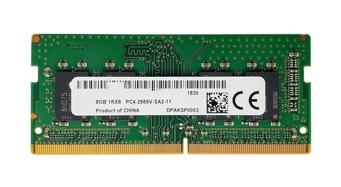 Image of 8GB DDR4 Laptop RAM | 2666MHz Memory Module | PC4-21300 | 260-Pin SO-DIMM | 1.2V | for Notebook & Laptop