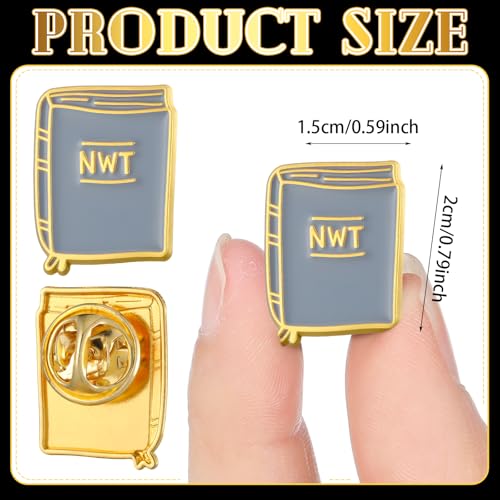 Image of Landical Christian Enamel Pin Gift Bulk, Holy Bible Scripture Square Lapel Pins for Suit Jacket Jesus Back to School Religious Party Supplies Women Men Badge Bagpacks
