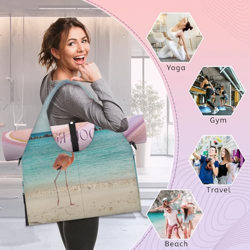 Bolsa de viaje para gimnasio Sea Beach y lona deportiva con zapatero independiente talla L 7