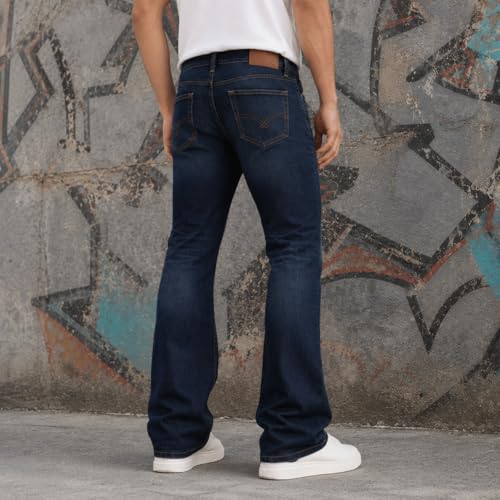 Image of THIRD QUADRANT Relaxed fit Denim Jeans for Men || Straight Leg Jean for man || Regular fit Blue Color Jeans