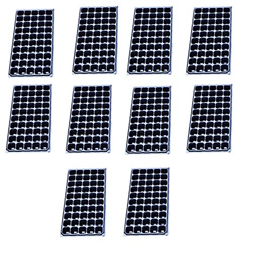 HJTT10 Packs 50 Holes Seeding Trays, Seeding Starter Trays Crop Cultivation Tray for Planting Seedlings, Vegetables, Fruits