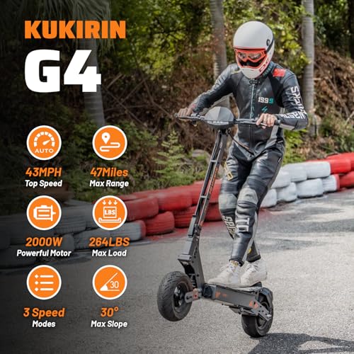 KuKirin G4 Electric Scooter Adult - E Scooter, 43 MPH, 2000W, 47 Mile Range - Image 3