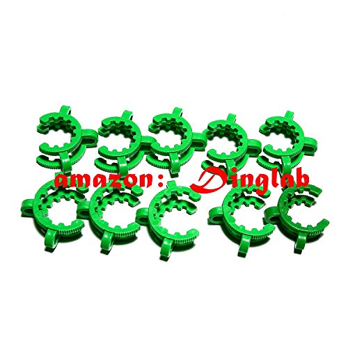 Dinglab,Plastic Keck,24/40,Laboratory Lab Clamp Clip,Keck Clip,24/29,24# Conical Interface Clip,10Pcs #TOP5