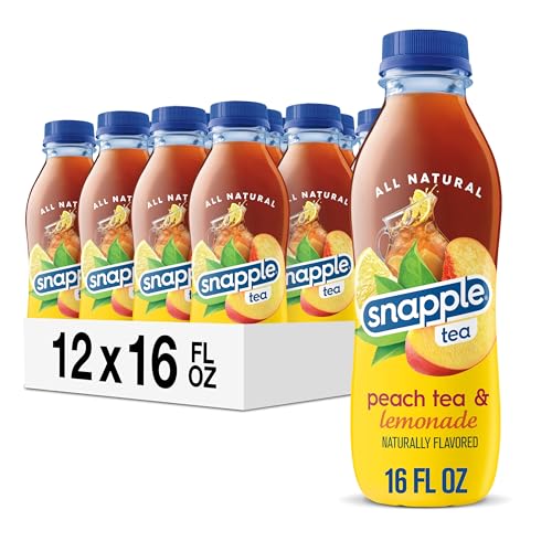 Snapple Peach Tea Lemonade, 16 fl oz, Pack of...