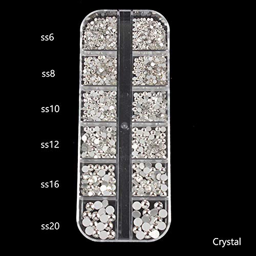 1 Box Multi-Size AB Kristall Diamanten 3D Nail Art Dekorationen Edelsteine für Nägel Strass Dekoration Nagelschmuck… – Bild 3