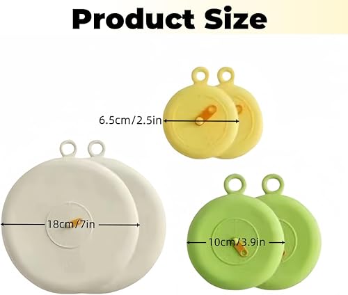 Miniatura 2 de Tapas elásticas de silicona reutilizables, resistentes al calor, resistentes al frío, cubiertas ecológicas para varios recipientes, juego de 3