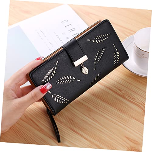 Elegant Clutch Wallet Hollow Leaves Card Holder for Women Women Wallet3