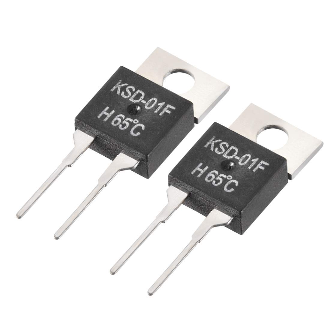 Normally Open Temperature Switch, KSD-01F Thermal Switch Thermostat Temperature Controller 65℃ N.O 2pcs-picture-15