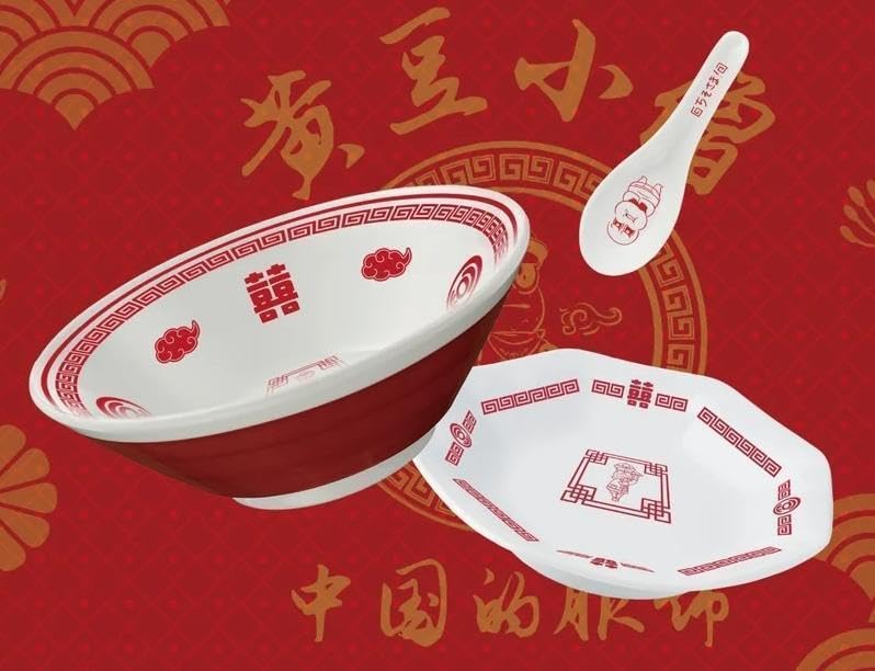 【新品】ピーナッツくん生誕記念「黄豆飯店」どんぶり、八角皿、レンゲ 3点セット Amazon.co.jp: ピーナッツくん生誕記念「黄豆飯店」どんぶり八角