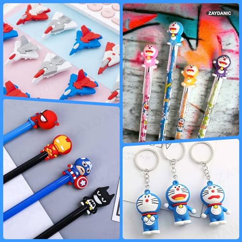 Image of Doraemon Pencil Box Integrated Sharpener and Calculator, Magnetic Lock, Dual Compartments, Cartoon Stationery Case School Kit for Girls, Kids, Students Combo Set of 5in1