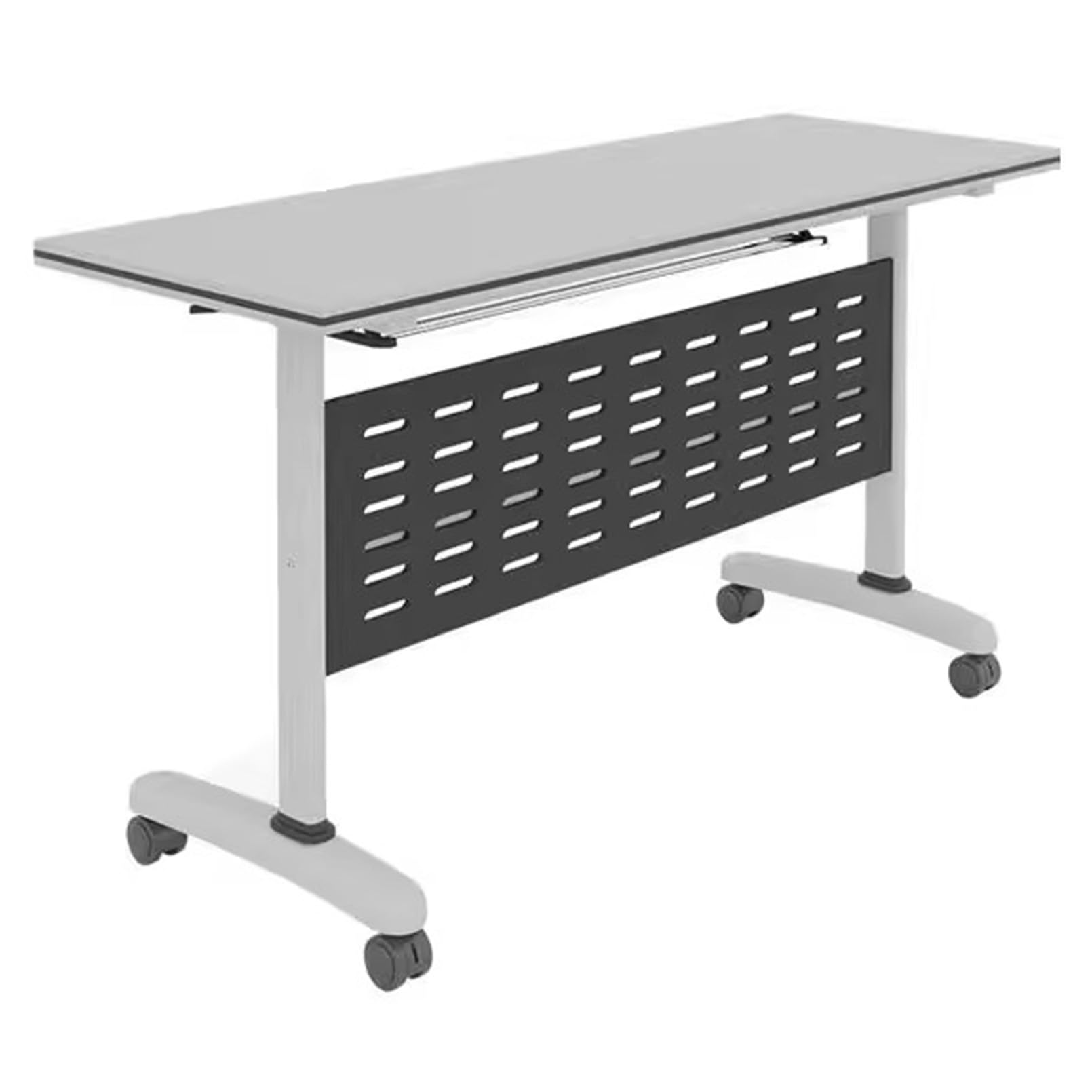 Table de réunion pliable à roulettes pour salle de formation flexible