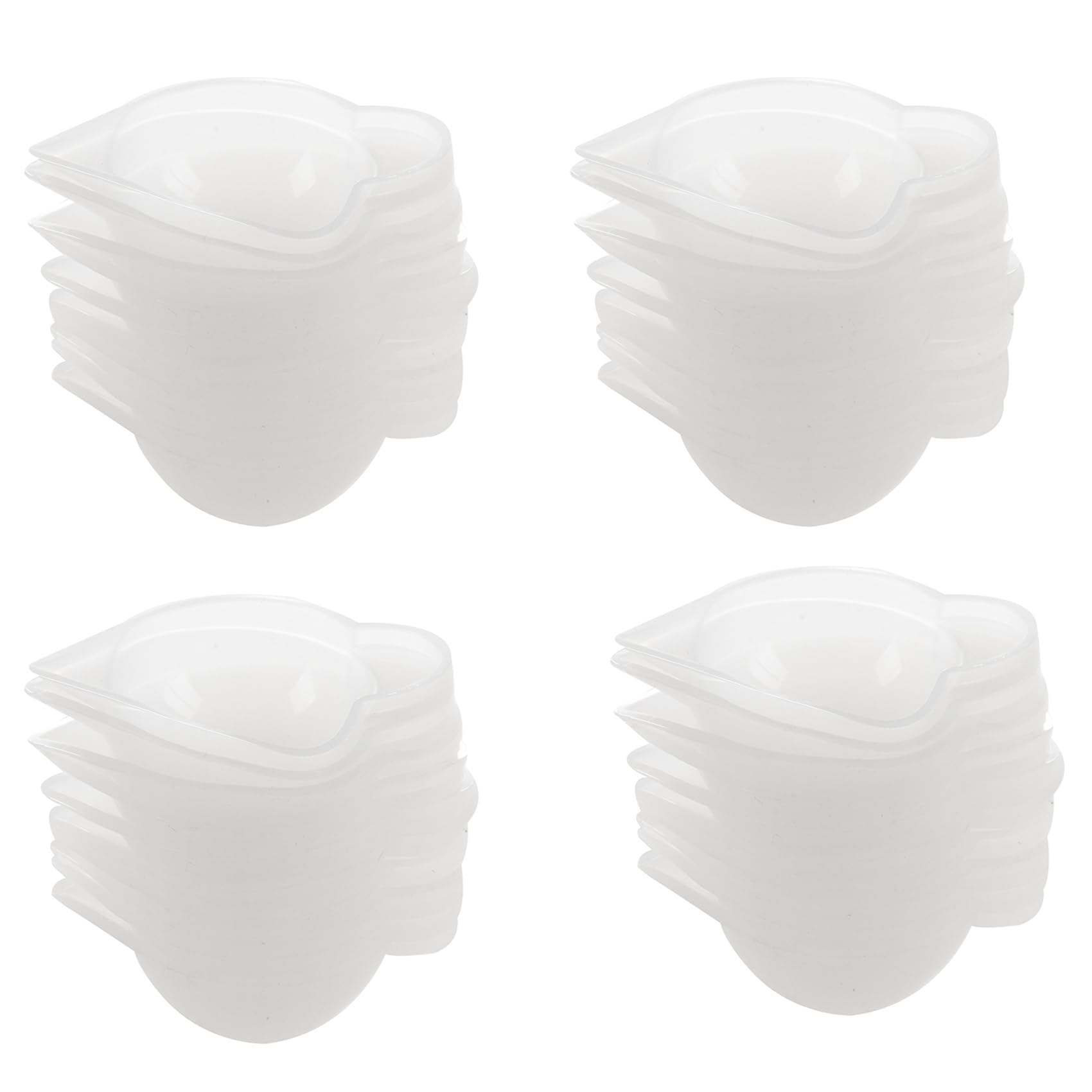 Hndhbfgrt 40Pcs Silicone Mold Cup Dispenser DIY Epoxy Resin for Jewelry Making Tool Color Modulation DIY Mold Accessory