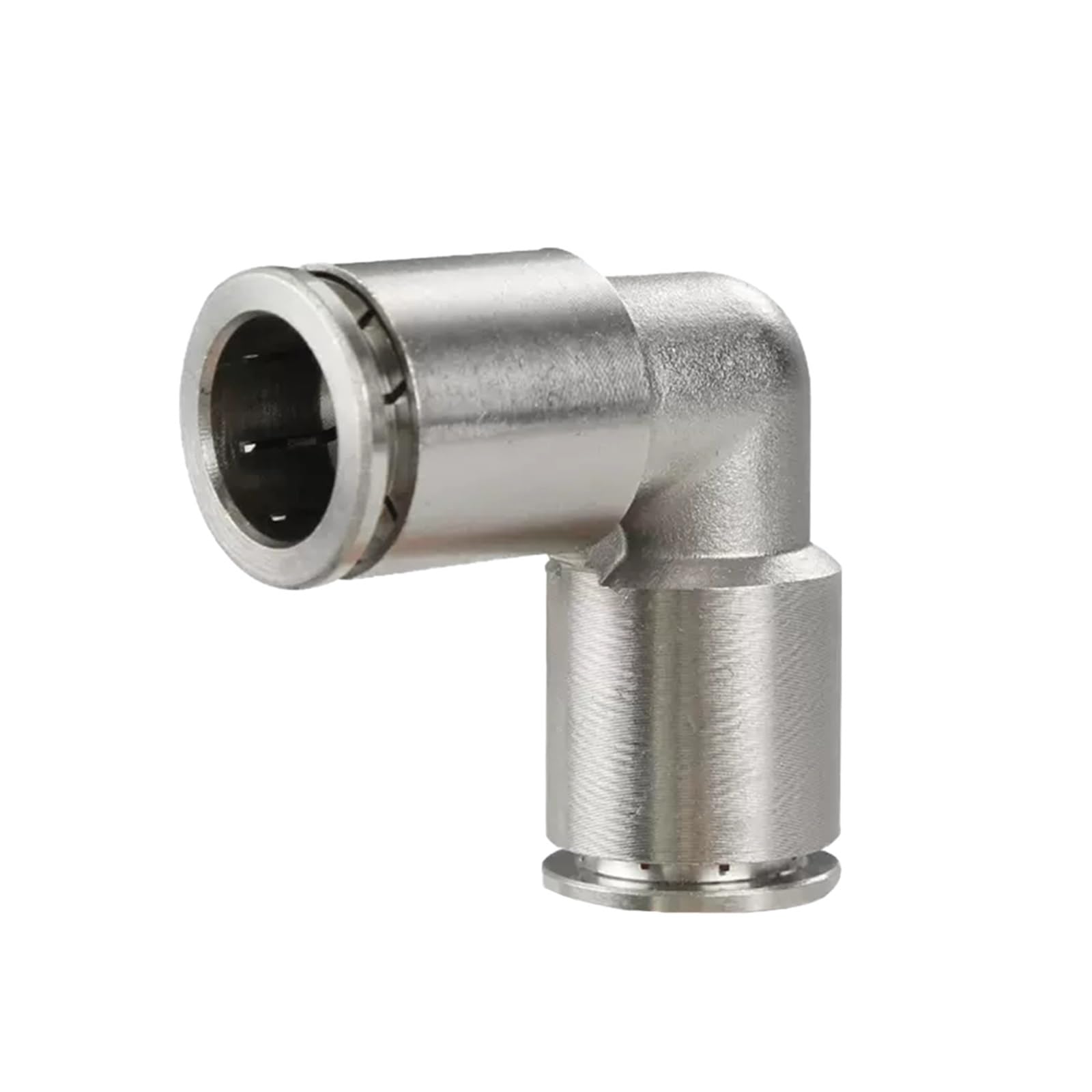 racores rápidos para conductos de aire, Conector rápido neumático de latón niquelado de 4 a 16 mm (paquete de 4)(Pv-4)