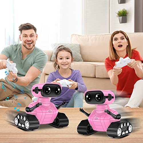 Aovikood Robot Toys For Girls Boys, Rechargeable Robots For Kids, 2.4Ghz Rc Remote Control Robots With Flexible Head & Arms,Led Eyes,Dance Moves And Music,Girl Robot Toy thumb #3
