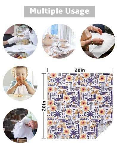 Servilletas de Tela Cuadradas Pack x4 Polyester 20x20 in miniatura 5
