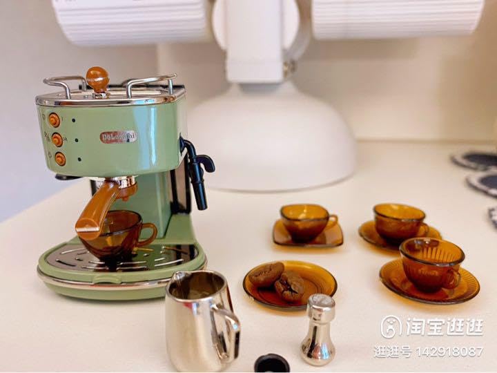 Amazon.co.jp: ミニチュア 1 6スケール コーヒーメーカー グリーン 