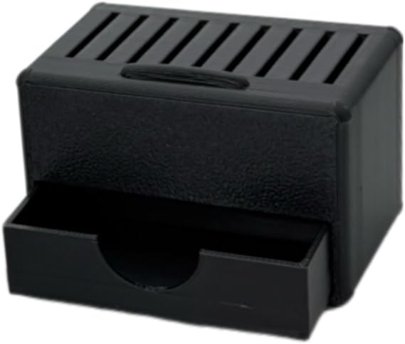 Large Capacity Amp Guitar Pick Holder with Drawer - 3D Printed Pick Box,Guitar Pick Display Stand,Storage Set with Paddle Carrying Clip