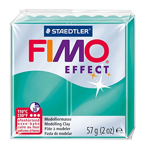 Pâte FIMO Effect 12 blocs multicolores à effets pailletés et nacrés