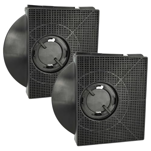 vhbw 2x Filtres à charbon actif compatible avec Faure HIT600X, FHG5121X, HIT600W hotte aspirante - 21,3 x 20,7 x 4,1 cm