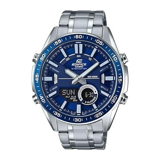 Casio Edifice Analog-Digital Blue Dial Men's Watch - EFV-C100D-2AVDF