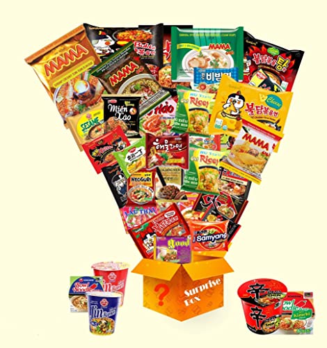 Surpise Asian Instant Ramen Variety Bundle | Samyang, Paldo, Nongshim, Ottogi, Acecook, Nissin, Indomie, Mama | Free Fortune Coockies and Chopsticks | 15 packs Assorted Surpise Asian Instant Ramen Variety Bundle | Samyang, Paldo, Nongshim, Ottogi, Acecook, Nissin, Indomie, Mama | Free Fortune Coockies and Chopsticks | 15 packs Assorted