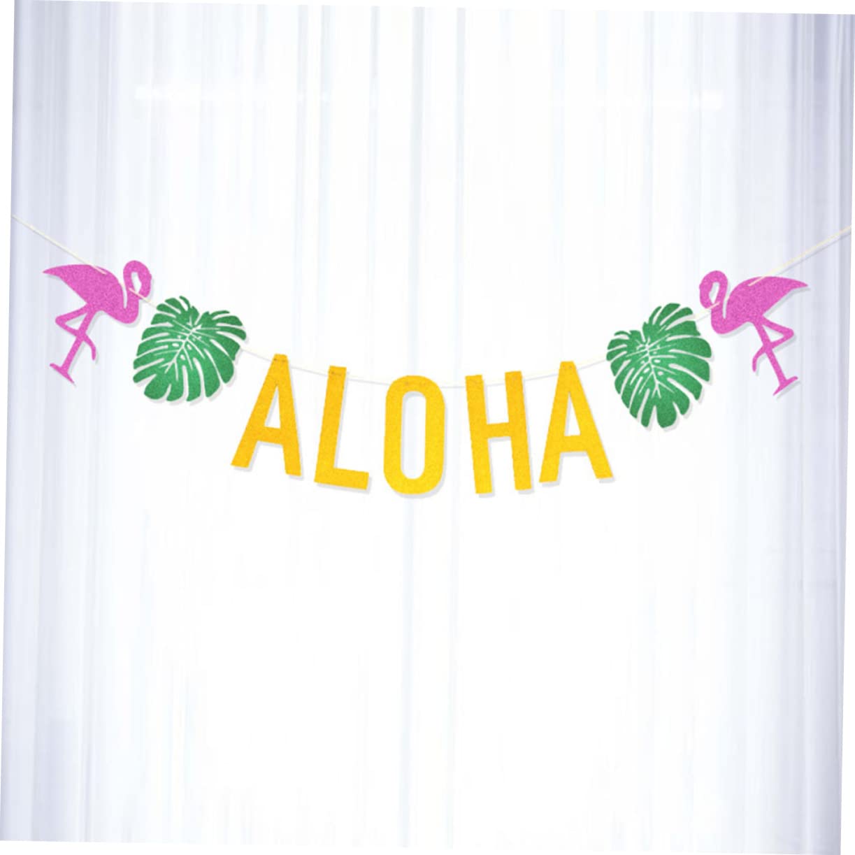 VICASKY 3pezzi Kit Di Decorazioni Per Festa Hawaiana Aloha Ghirlanda Con Banner Aloha Decorazioni Tropicali Con Foglie Di e Ananas Per Feste Estive e Party Tema Luau