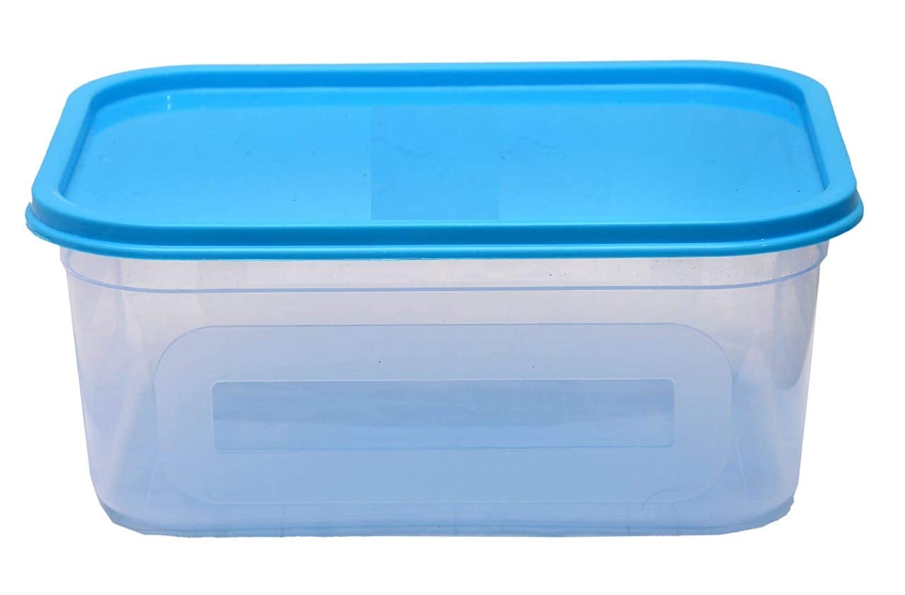 GT Gloptook Plastic Storage Rectangle Shape Kitchen Container 2 Litre | Random Color | Pack of 4