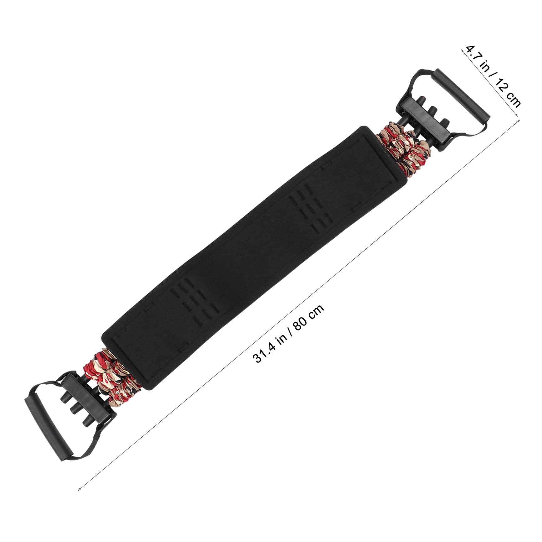 TOYANDONA Fascia Elastica di Resistenza per Allenamento Fitness, Espansore per Petto in Nailon Leggero Supporto Imbottito la Vita per Esercizi Muscolari