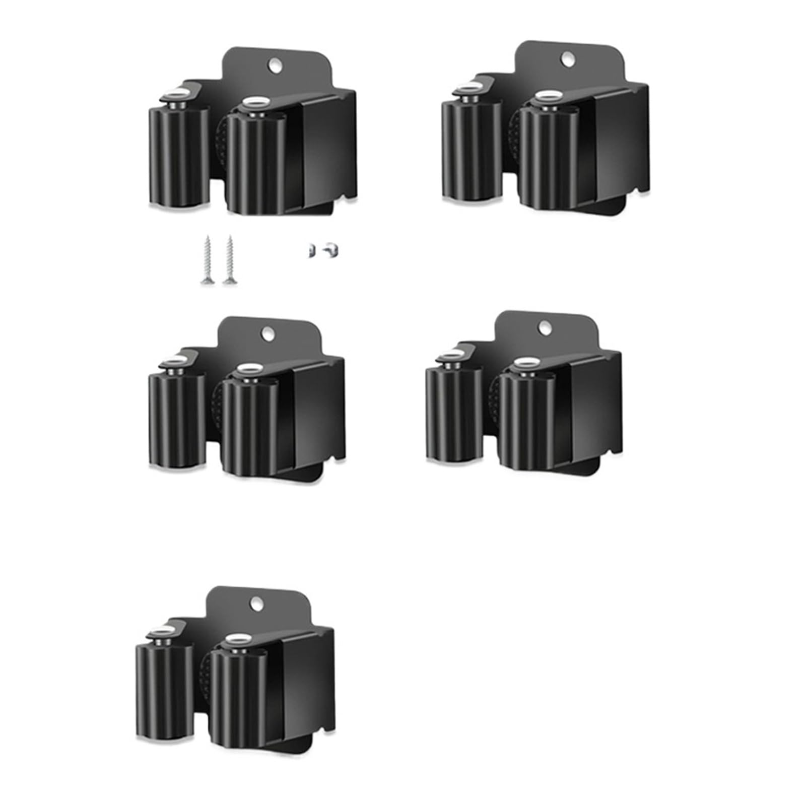 Zguouzantye 5Pcs Wall Mount Broom Mop Holder